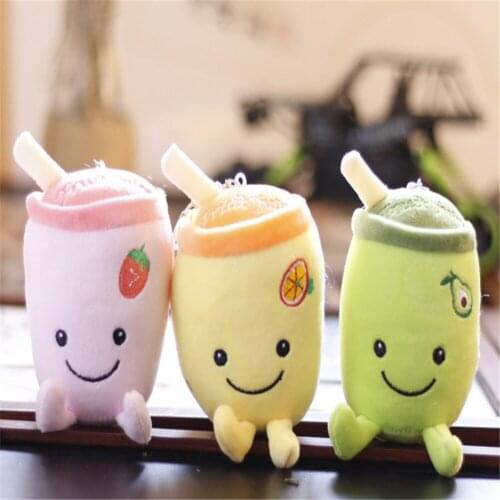 10-12CM Cute Small Fruit Milk Design Pendant Decoration Plush Gift Stuffed Toy