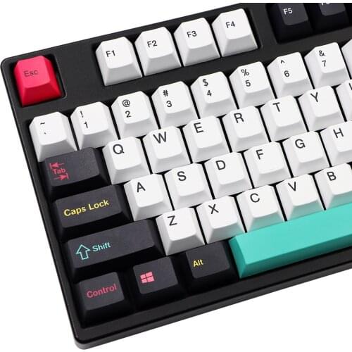 121 Keys Future Funk KeyCaps PBT Dye Subbed Cherry Profile Keycap 1.75U 2U Shift For GK61 64 84 tkl87 98 104 MX Switches Key cap