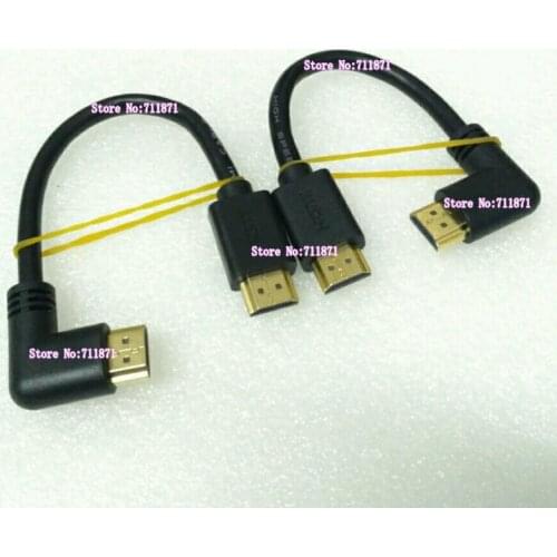 15cm HDMI 2.0 support 60Hz 2K 4K HDMI Cable Line Right Angle Bend HDMI Line Cable 90 Degree Left Right Bend HDMI cable Line
