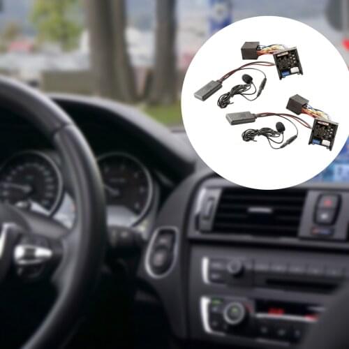2x Bluetooth Audio Cable Adapter W/Microphone for E46 3 Series 2002-2006