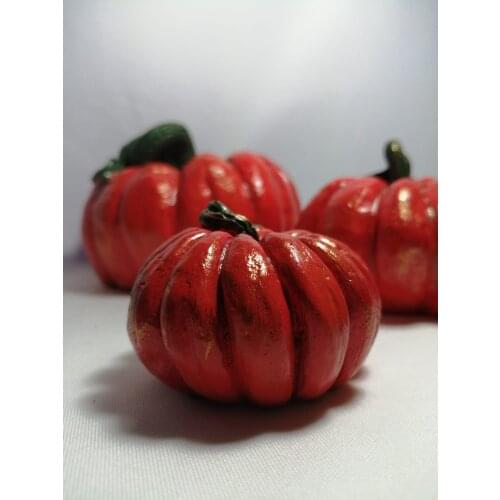 3'lü Kabak Seti turuncu dekoratif kabak seti