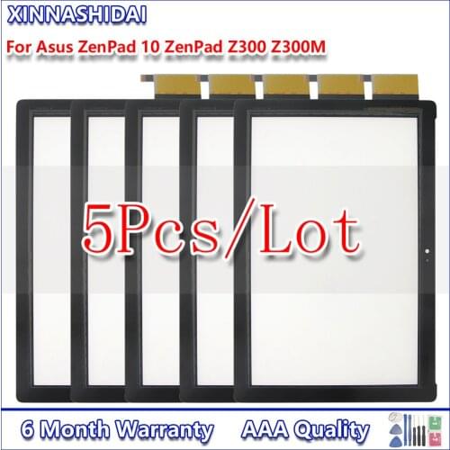 5PCFor Asus Zenpad 10 Z300C Z300M Z301ML Z301MFL Z300 Universal Touch Screen Digitizer Panel Glass P023 P028 Without LCD