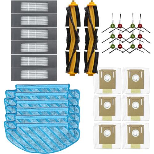 For ECOVACS DEEBOT OZMO T8 AIVI Vacuum Cleaner Accessories Main Side Brush Dust Bag Hepa Filter Mop Pro Cloth Robot Spare Parts
