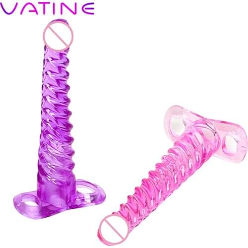 VATINE Long Butt Plugs Masturbation G-spot Prostate Massager Silicone Sex Toys for Woman Men Gay Jelly Anal Plug