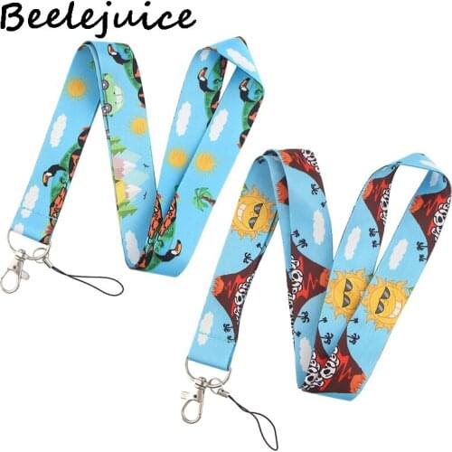 Survival and Adventure Neck Keychain Necklace Webbings Ribbons Anime Cartoon Neck Strap Lanyard ID badge Holder Keychain Lanyard