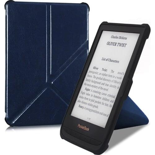 BOZHUORUI case for Pocketbook 606/616/627/628/632/633 e-Books,Touch Lux 4/Basic Lux 2/Touch HD 3 Origami stand PU Leather Cover