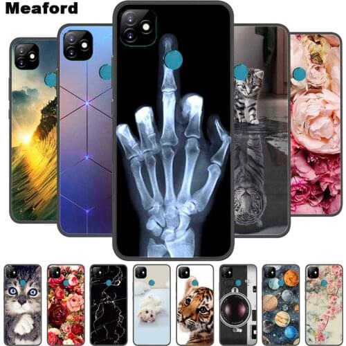 For ITEL L6005 Case Soft silicone TPU Back Cover For ITEL P36 Play Vision1 Phone Cases for ITEL Vision 1 L6005 Cute Cat Coque