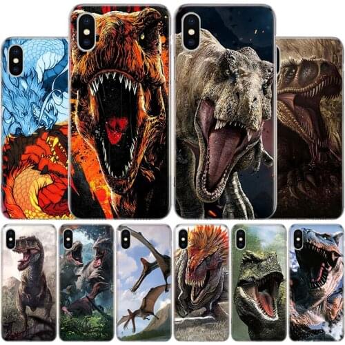Hot Jurassic Dinosaurs Cover Phone Case For Apple iphone 11 12 Pro XR X XS Max 7 8 6 6S Plus + 7G 6G 5 SE 2020 Coque Popular