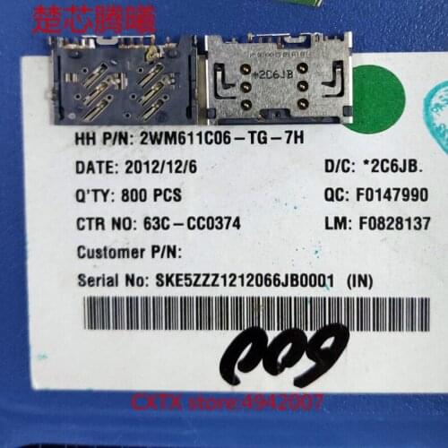 CHUXINTENGXI 2WM611C06-TG-7H For Universal card reader SD Card Reader Connector Socket Holder Slot NEW Original TF Card Reader