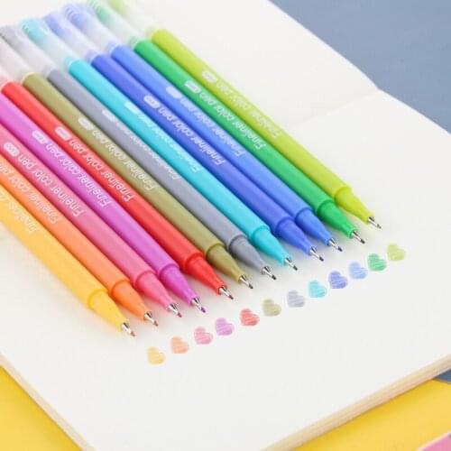 Morandi Gel Pen Set Flash Gel Pen For School Office Adult Coloring Book Diary Painting Graffiti Art Marker Promotion Pen