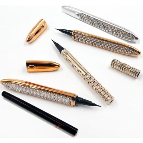 20pcs/lot Magic Self-adhesive Eyeliner Pen Glue-free Magnetic-free for False Eyelashes Waterproof No Blooming Eye Liner Pencil