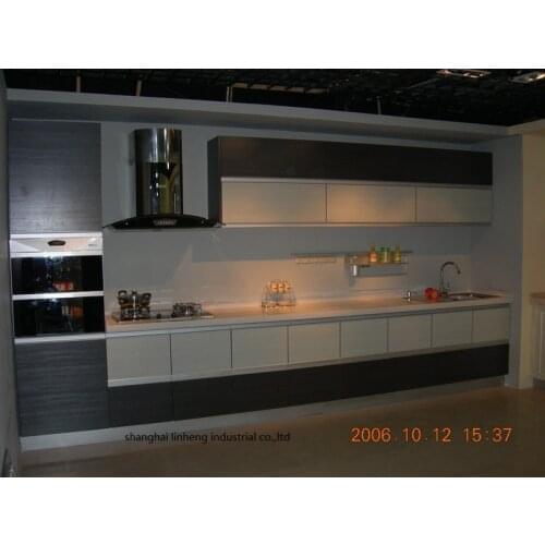 Melamine/mfc kitchen cabinets(LH-ME006)