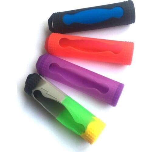 MasterFire 500pcs/lot 18650 silicone Sleeve Case 18650 Battery Rubber Holder Colorful Silicone 18650 Battery Storage Case