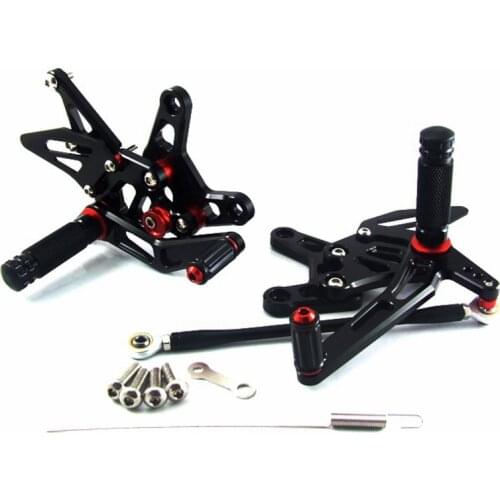 CNC Motorcycle Foot Pegs Rest Rearset Rear Set Footrest For KAWASAKI ZX6R 2007 2008