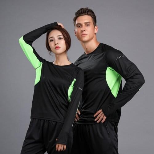 Men Women Long Sleeve Shirts Rashgard Bodybuilding Breathable Sport Shirt Running T-shirt Fitness Dry Fit Gym exercise T Shirt