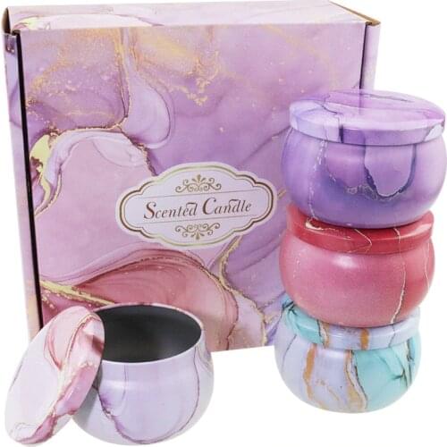 Candy Candle Tea Can Tin Jars DIY Making Kit Empty Metal Container with Lids Holder Organizer Storage Case for Dry Spices