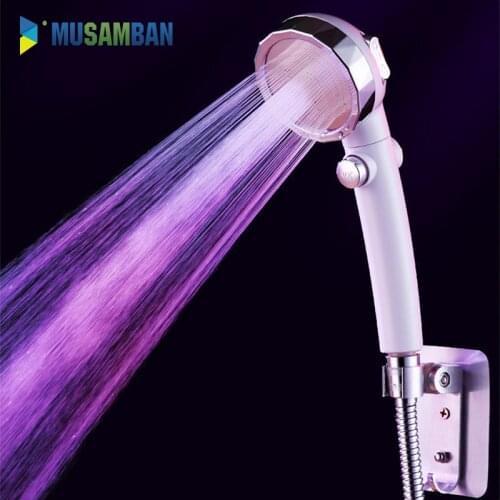 MUSAMBAN Strong Pressurized Shower Head High Pressure Water Saving Hand-held Rain Shower Accessory Bathroom Accessories Set