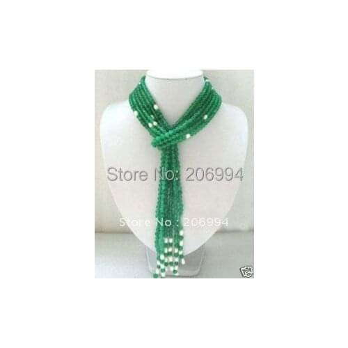 New arrive design Charming White Freshwater Pearl Necklace lowest fashion jewelry,gift #2