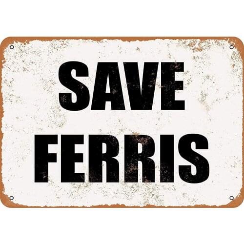 LANK Tin Signs Vintage Funny Man Cave Signs Sane Freeis Cafe Home Iron Mesh Fence Farm Wall Decor ArtRetro 12x8 Inch