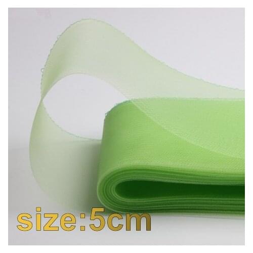 5cm Soft Polyester mesh Ribbon Flat Plain Crinolines Braid horsehair fabric for Hats/Craft/wedding Dress sewing accessories