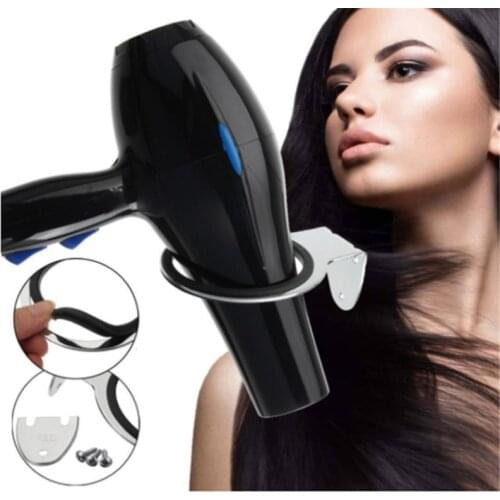 Bathroom Wall Mounted Electric Hair Dryer Holder Storage Rack Shelf Organizer Bathroom storage