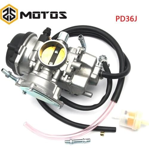 ZS MOTOS ATV Parts Carburetor PD36J For ODS LZ400 CF500 YFM 400 YFM500 KFX400 LTZ400 ATV UTV Motorcycle Scooter
