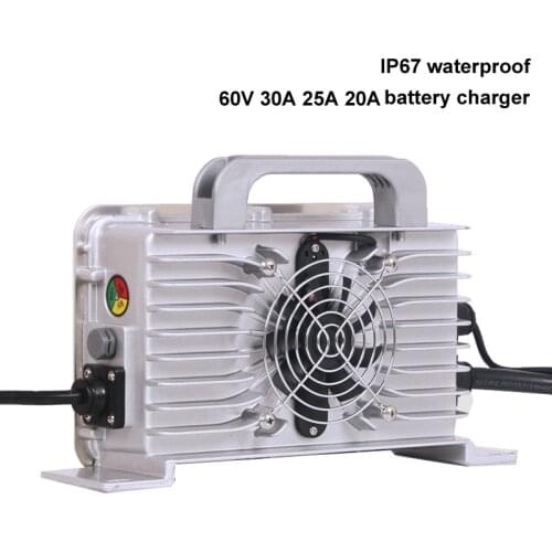 72V 30A IP67 waterproof 25A 20A 84V 30A 88.2V Charger 87.6v 30A Smart Charger for 72v 300Ah lifepo4 LTO lead acid lipo battery