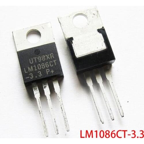 10pcs LM1086CT-3.3 TO220 LM1086IT-3.3 TO-220 LM1086 LM1086IT LM1086CT
