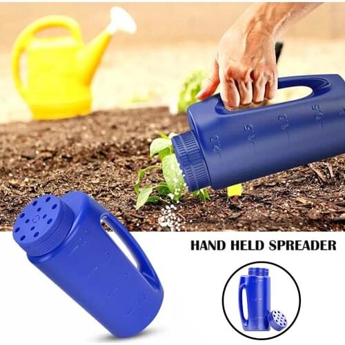 2L Handheld Spreader Seed Snow And Ice Spreader Bottle Grass Seed For Garden And Vegetable Patch Vegetable Seeds Flower Seeds