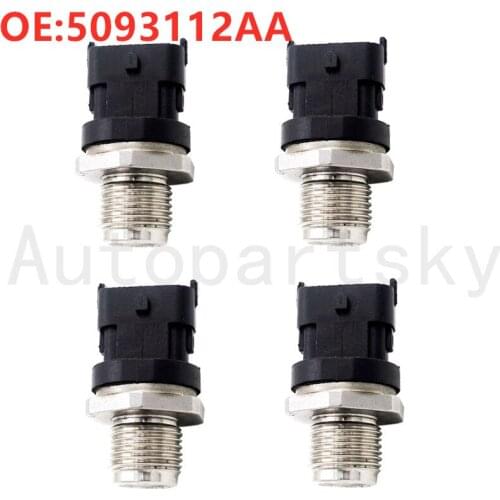 4PCS for Dodge Ram 2500 Ram 3500 for Dodge Cummins Diesel Fuel Rail Pressure Sensor 5093112AA 904-309 904309 3949988 0281002851