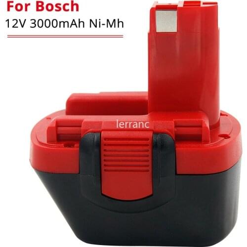 3000mAh Ni-MH 12V Drill Battery for Bosch 12V BAT043 BAT045 BAT046 BTA120 BAT139 GSR 12 VE-2 PSR 12VE-2