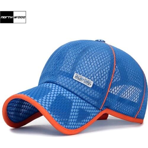 NORTHWOOD Sport Summer Baseball Cap Kids Snapback Hats For Child Boy Girl Adjustable Breathable Childrens Mesh Cap Size 52-57cm
