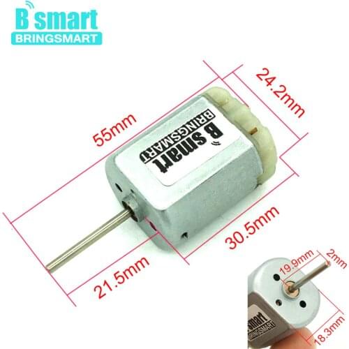 Bringsmart 280SC Micro DC High Speed Motor 12 Volt Car Door Lock Electric Motor 8-16V Mini Rear View Mirror Motor