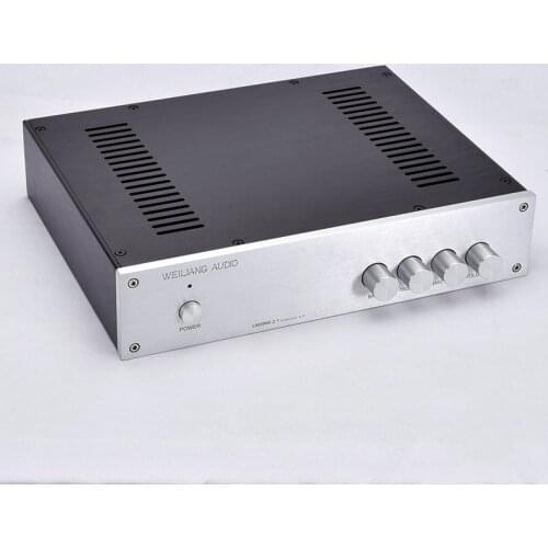 BZ3207G All Aluminum Chassis HiFi Enclosure Audio Amplifier Case Preamplifier box DIY Shell 320*70*248MM