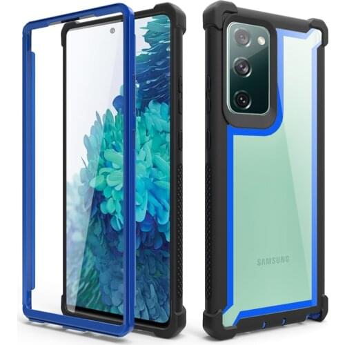Case For Note 20 Heavy Duty Protection PC+TPU Clear Case for Samsung Galaxy Note 20 Ultra Note 10 Lite Shockproof Sturdy Cover