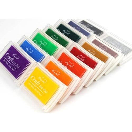 1Pcs colors Big Size DIY Scrapbooking Stamp inkpad Vintage Crafts Ink Pad Colorful Inkpad Stamps Sealing Decoration