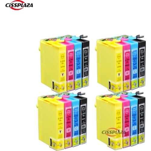 CISSPLAZA 4sets 18XL Ink Cartridge compatible for Epson Expression Home XP-225 XP-322 XP-325 XP-422 XP-412, XP-415 XP-425