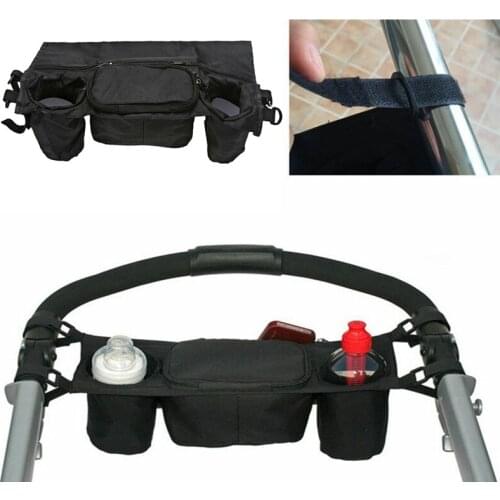 Pram Baby Holder Storage Cup Pushchair Bottle Stroller Buggy Bag Organizer