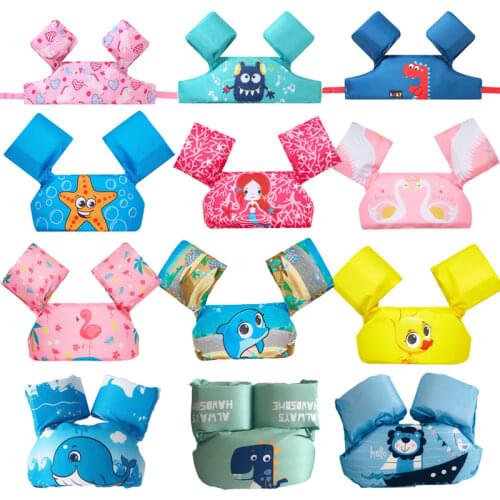 Children Life Vest Baby Swim Rings Puddle Jumper Baby Child Life Jacket 2-6 years old boy girl Swim Practice vest form Polyester