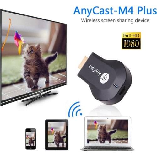 For AnyCast M4 Plus Wireless Media Video Wi-Fi 1080P Display Dongle Receiver Android Adapter TV Stick DLNA Airplay Miracast
