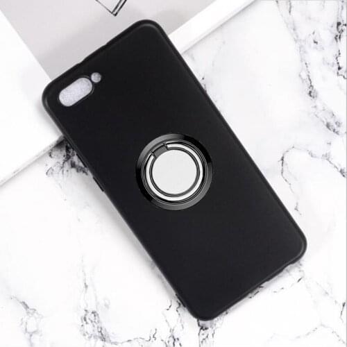 For Huawei Honor View 10 Back Ring Holder Bracket Phone Case Cover Phone TPU Soft Silicone Cases ON Huawei Honor V10 5.99"