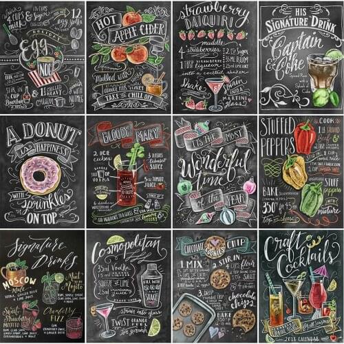 EverShine Full Square Diamond Embroidery Text Diamond Painting Landscape Cross Stitch Mosaic Blackboard Rhinestone Child Hobby