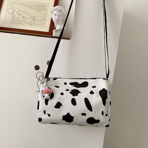Retro Canvas Bag All-match Personality Student One Shoulder Messenger Bag Purses Handbag Cute Bag Clutch Bag Woman Bag