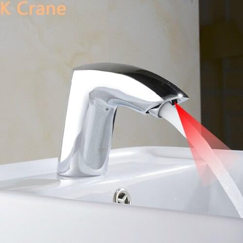 Infrared Motion Sensor Faucet Bathroom Smart Automatic Tap Basin Sink Touchless Grifo Single Cold Battery Faucets Modern Robinet