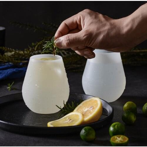 Silica gel Luminescent cup portable flexible outdoor luminescent cup travel cup