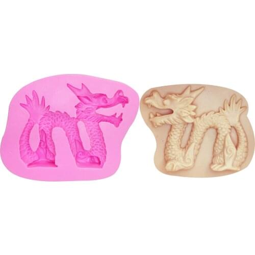 M0739 Dragon Silicone Mold Sugarcraft Fondant Mold Cake Decorating Tools Chocolate Gumpaste Mold