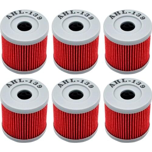 2/4/6 pcs Motorcycle Oil Filter For Suzuki DRZ400 DRZ400E DRZ400S DRZ400SM DRZ 400 SM Quadracer LTR 450 LTZ400 LTZ 400 Quadsport