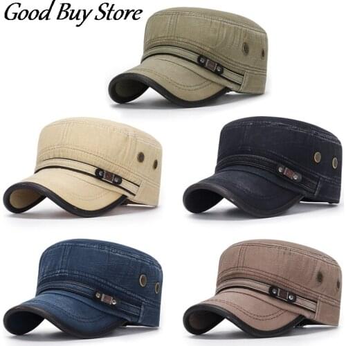 Men Sailor Hat Fashion Washable Captain Cap Military Hats Summer Autumn Berets Sunhat Fashion Retro Caps Male Vintage Chapeau