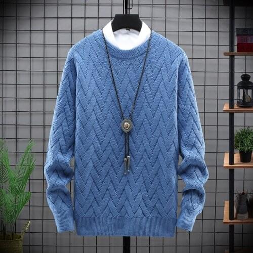 2020 New Casual Mens Warm Sweater Long Sleeve Pullovers Sweaters Casual Men Sweater vintage sweater