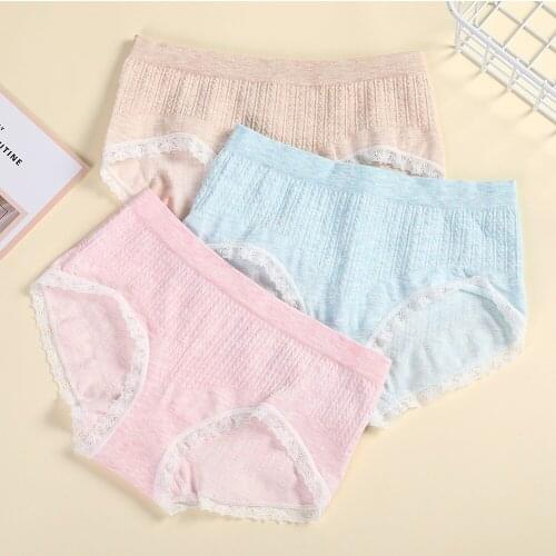 New Products Popular Lace Thread Sexy Panties Womens Cotton Underwear Seamless Cute Bow Girl Soft Comfortable And Soft
